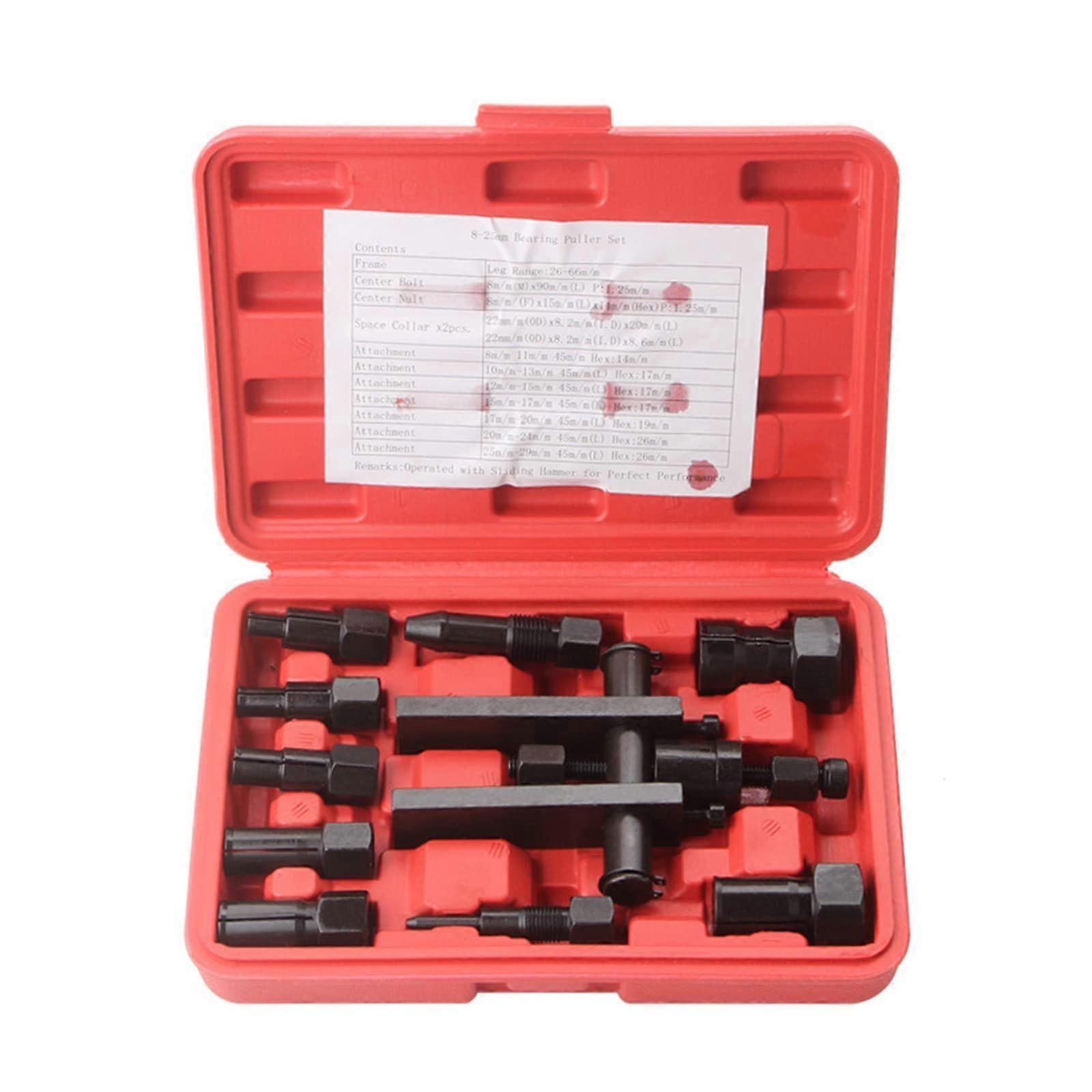 825mm Internal Bearing Puller Set With Storage Case For Motorbikes Inner Bearing Puller Tools CarbonSt