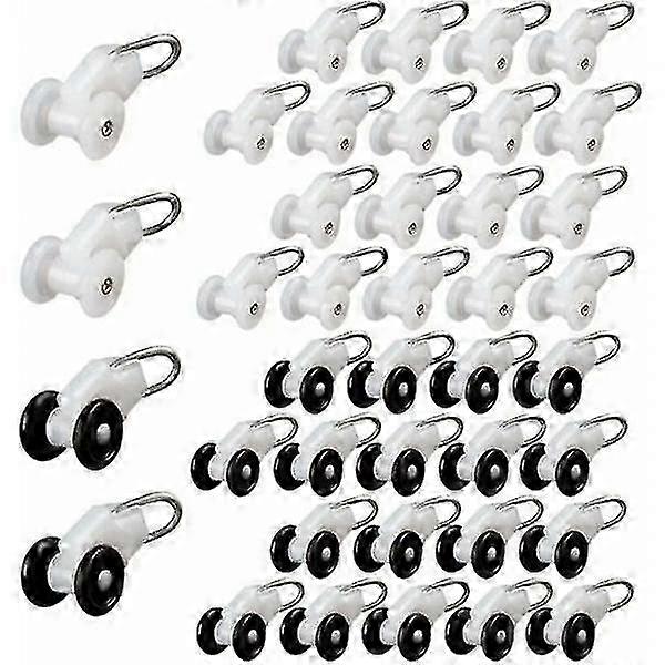 Glider hooks for pergola curtain 40pcs rail track set