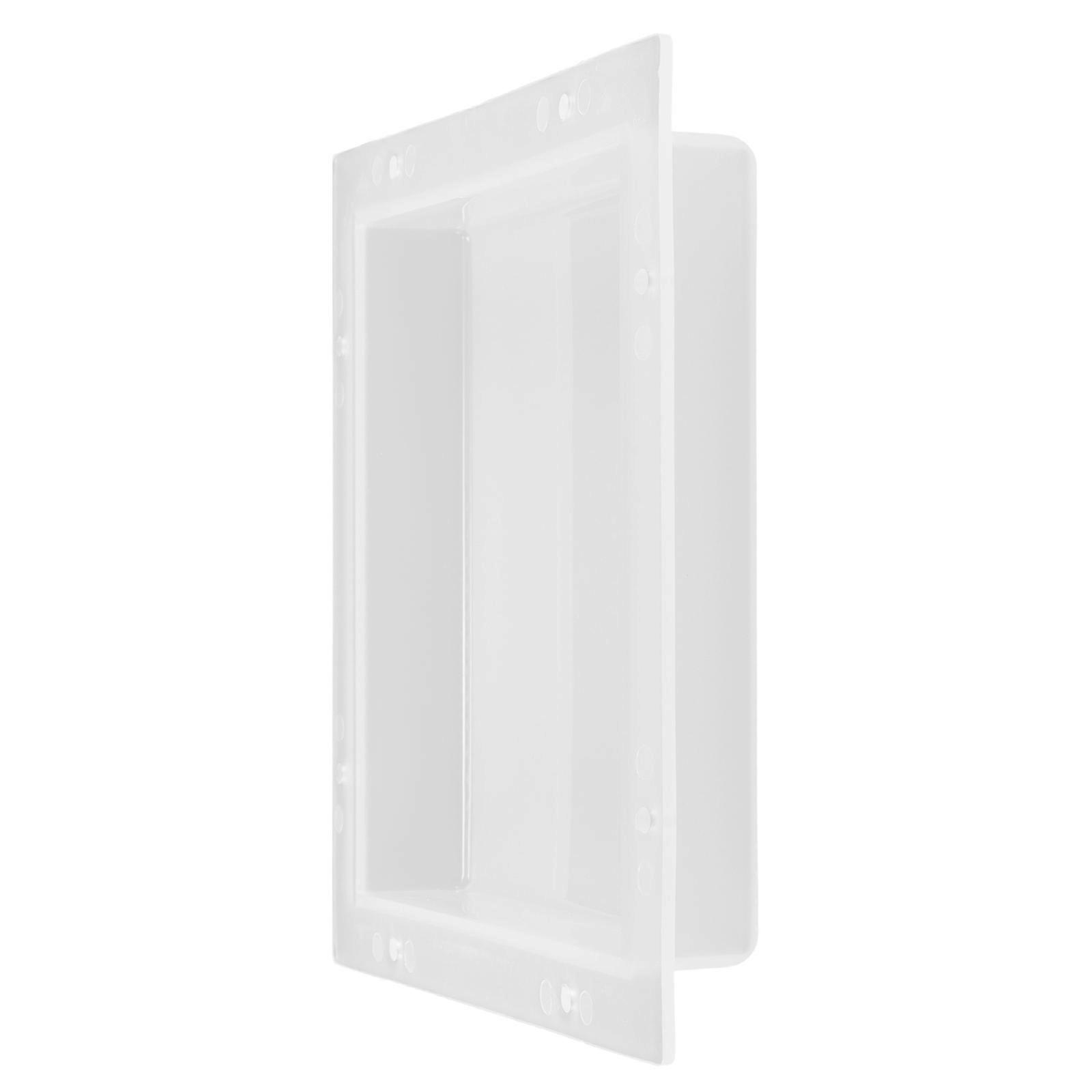 Weatherproof Doorbell Cover for Protection Durable Plastic White Color Fits Small Machines