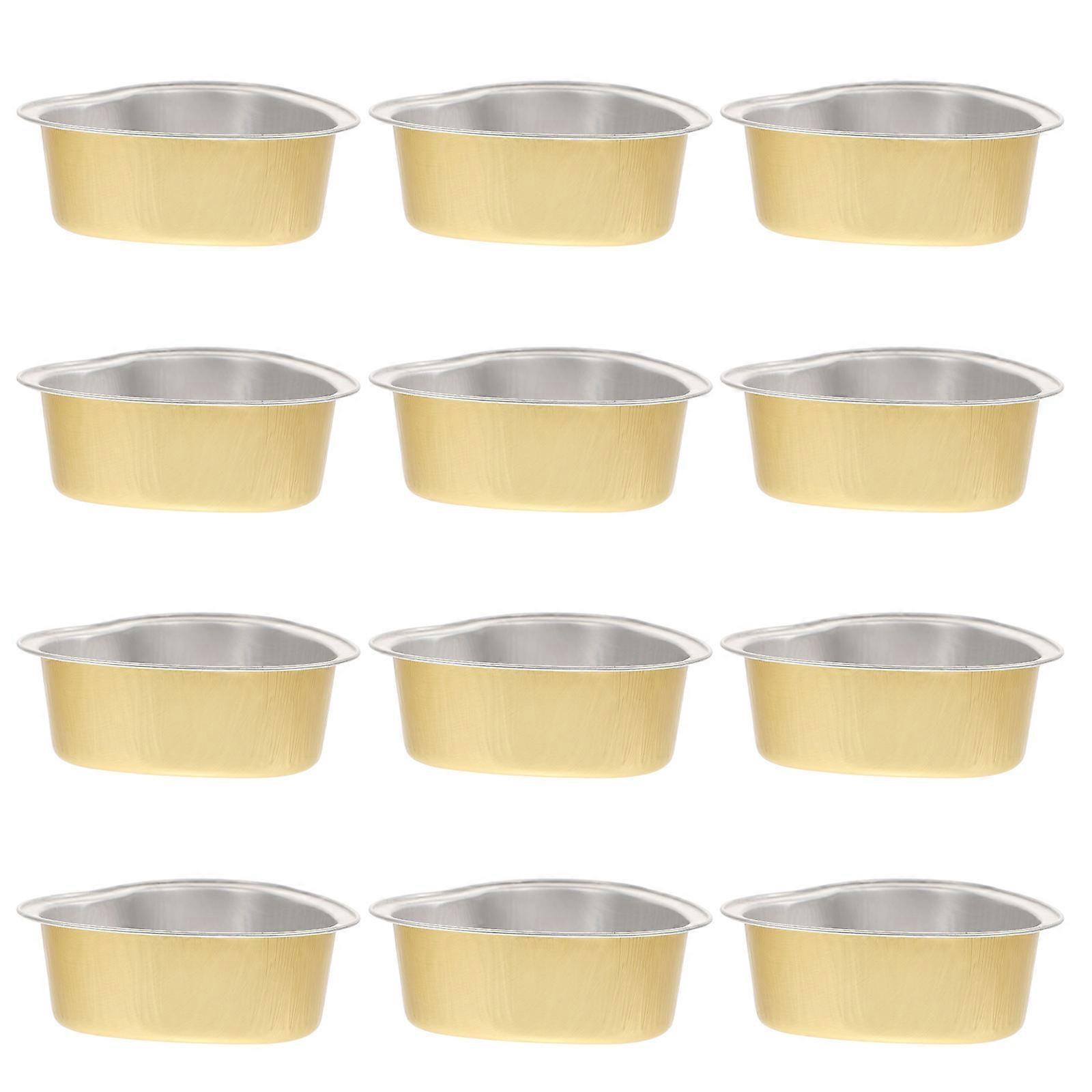 Silver Wax Bean Melting Bowls for Wax Warmer Pot 12Pcs Set