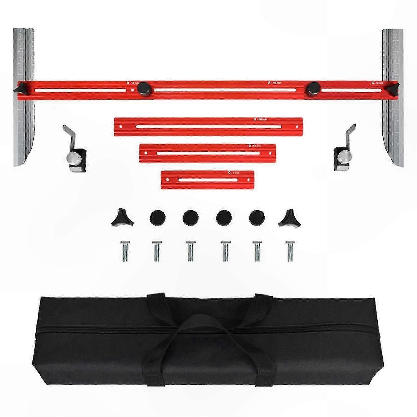 Stair Tread Template Jig for Measuring and Layout Tool
