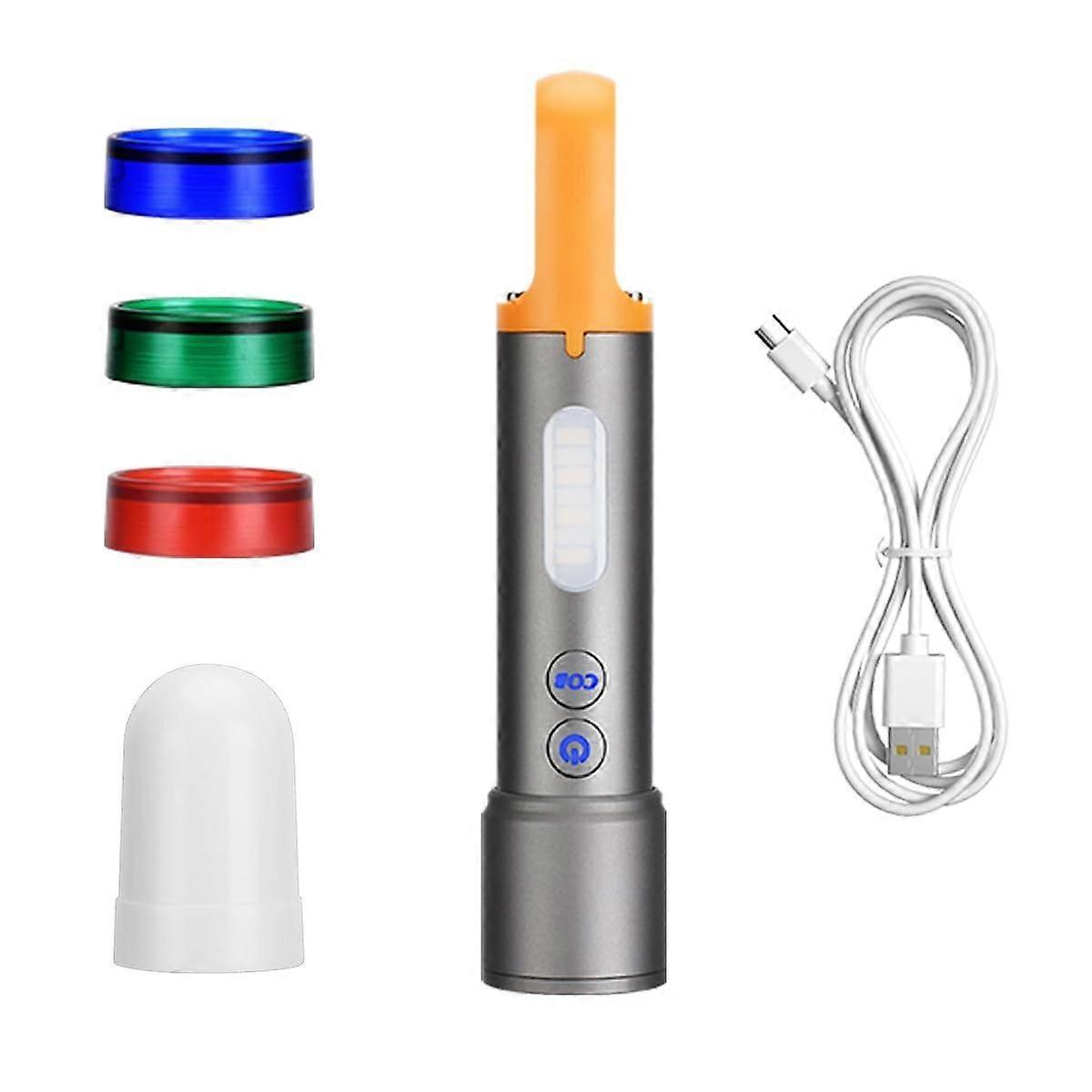 LED Rechargeable Flashlights, Zoomable 9 Modes Tactical Flashlights High Lumens with Side Light, IPX5 Waterproof with Portable Hook for Hiking, Campin