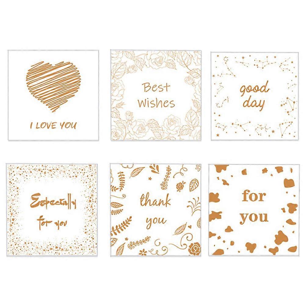 Holiday Invitation Cards Multi-Use Party Festival Greeting Cards White Color Message Leaving 12sheets
