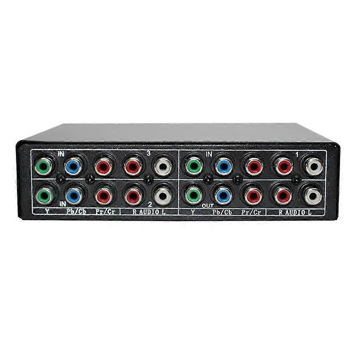 RGB Component Switch Selector 5 3-Way YPBPR Cable Component Switch AV Switcher compatible PS2 DVD Player TV