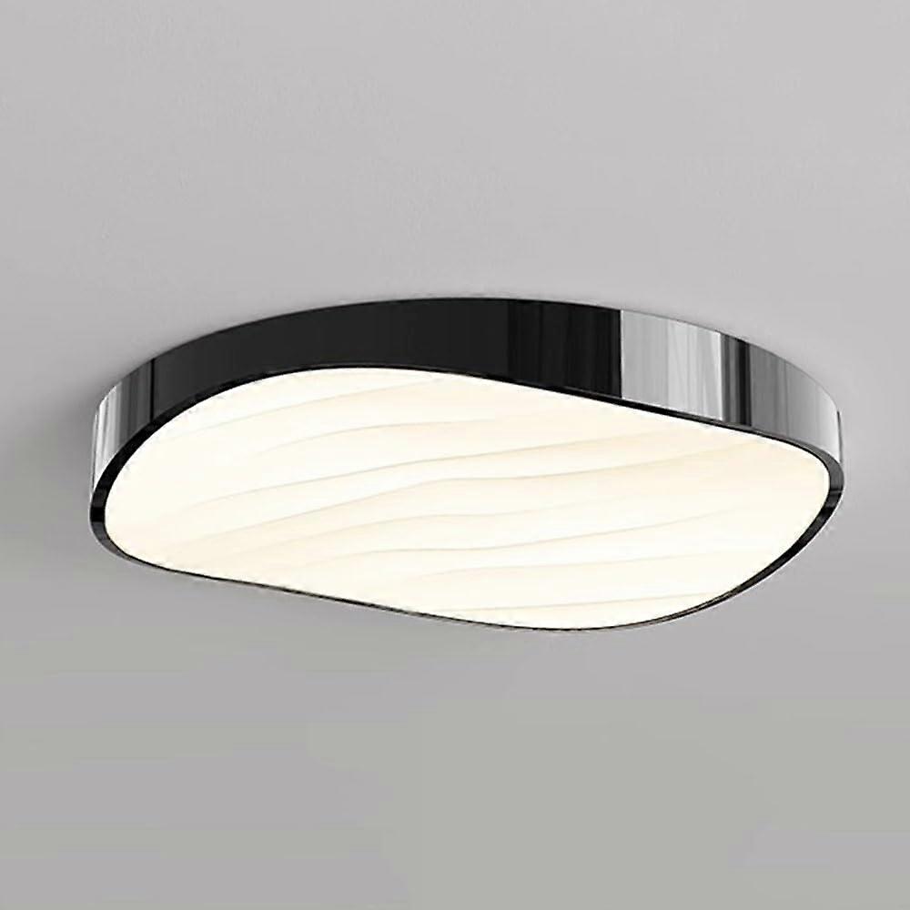 Circle Ceiling Lamp Flat Modern Round Light Fixture 6000K Daylight White 48W Large LED Ceiling Light With Colorful Shade