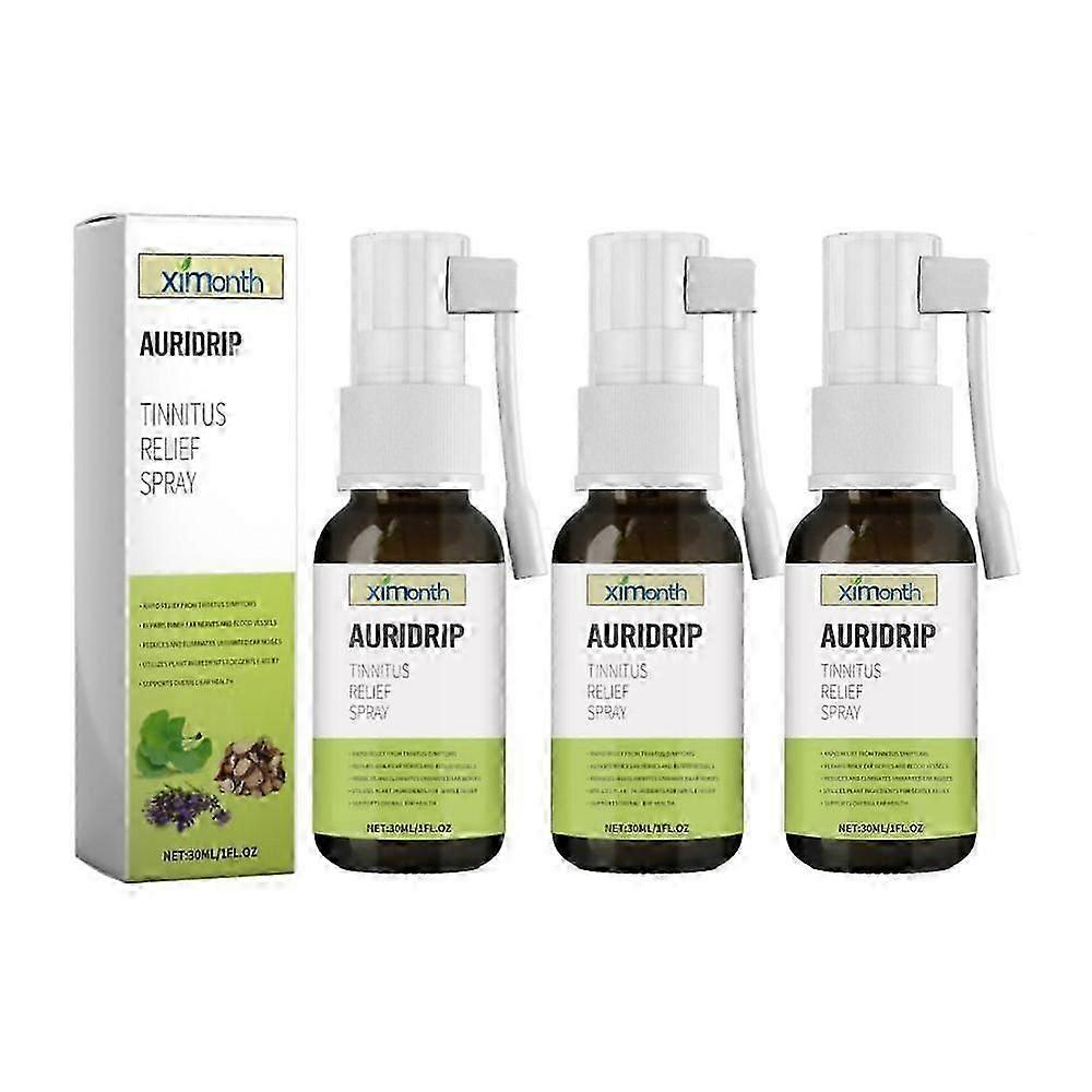 3 sztuk Spray przeciwhałasowy do uszu, spraye do szumów usznych, ulga w szumach usznych na dzwonienie w uszach, na szumy uszne