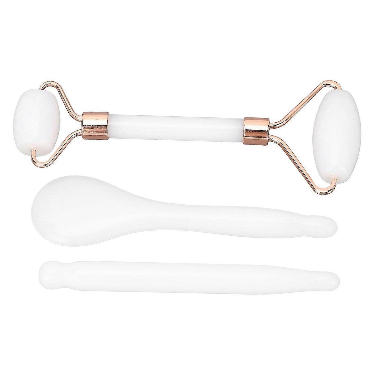 2025 Latest Model Jadestone Roller Gua Sha Skin Care Tools Set Double Head Fac...
