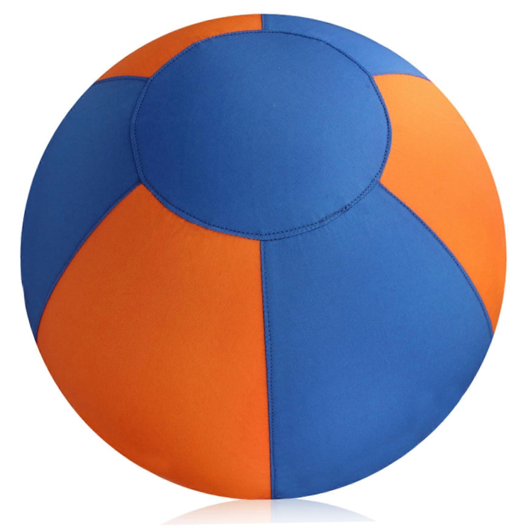 Herding Ball for Dogs 18In PVC Ball With Zippered Polyester Cover ScratchResistant MultiPurpose Toy for Horse Sheep