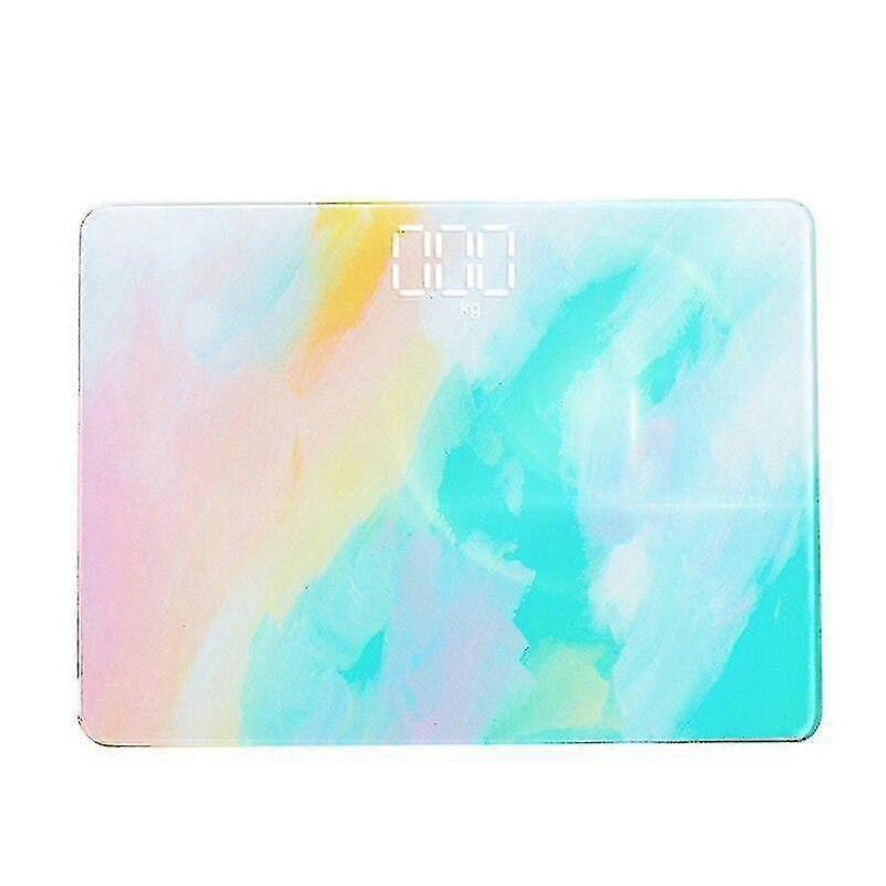 Floor Scales Glass Smart Electronic Scales(Rainbow)