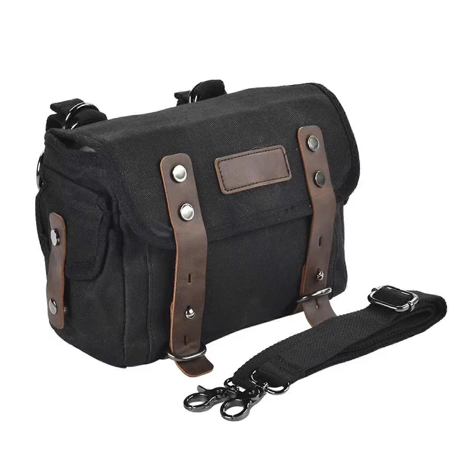 Motorcycle Saddle Bag Large Capacity Side Storage for Travel Tools Gear Universal Removable Black