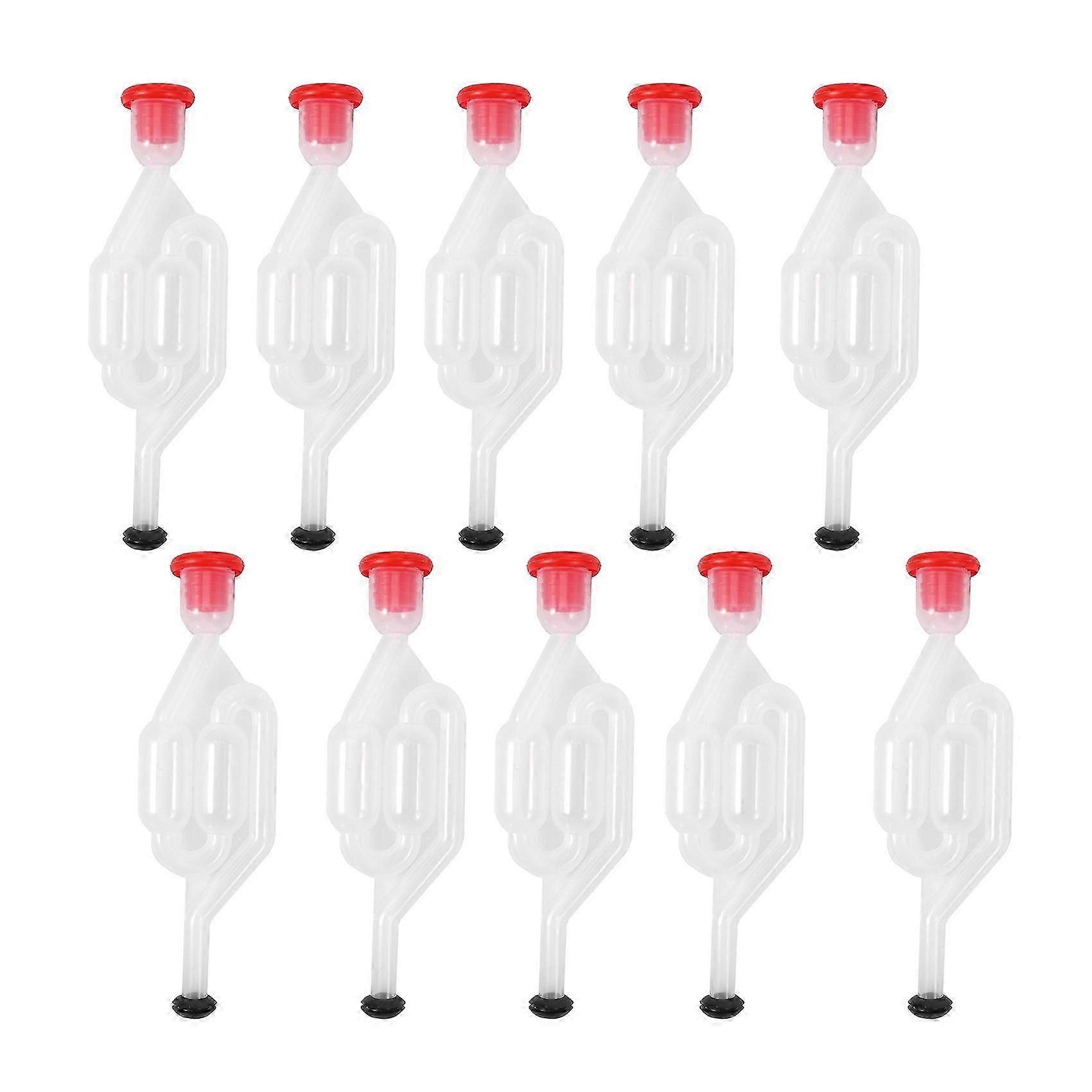 10pcs יין בירה תסיסה לבדוק שסתום חותם מים Airlock בית יין ייצור שסתום פליטה תסיסה