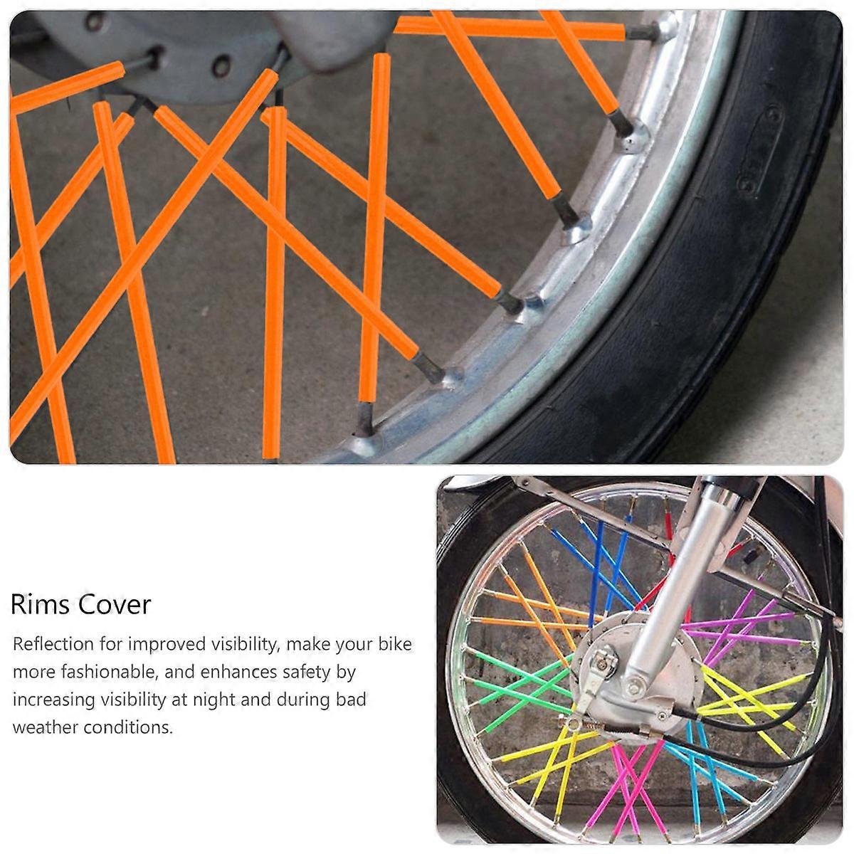 Motorcycle Spoke Skin Spoke Coat for Motorbike 36Pcs Universal Kit