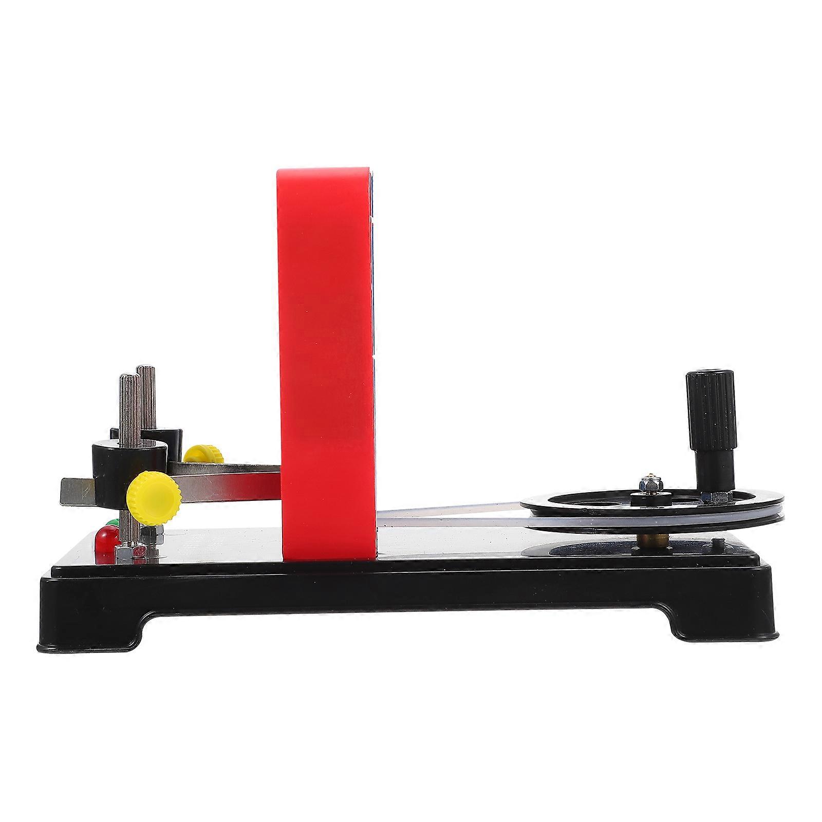 Diy Toys Manual Generator Model for Students Experiment Activity Plastic Black Material 1 Set