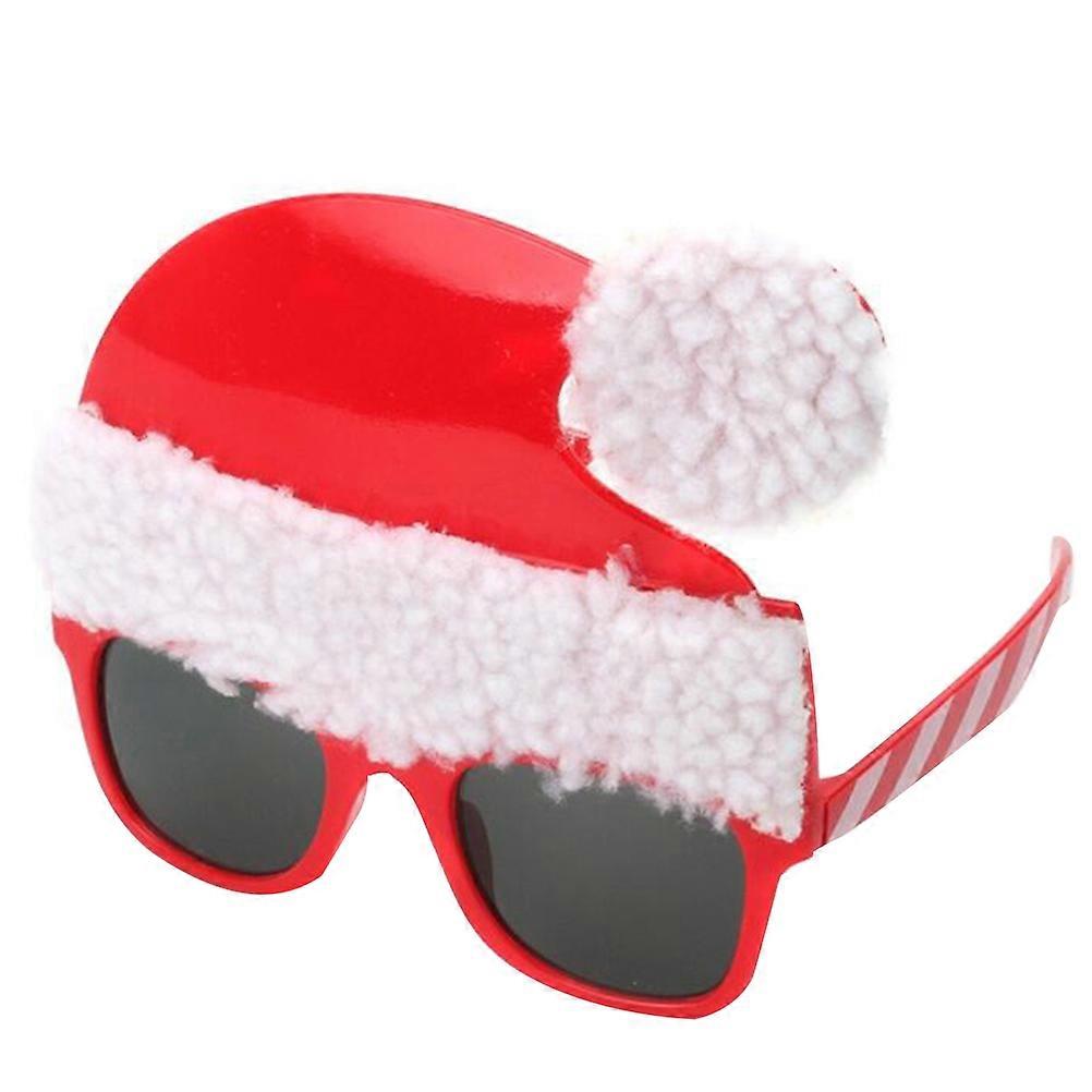 Funny Eyewear 2Pcs Christmas Eyeglass for Festive Party Photo Prop