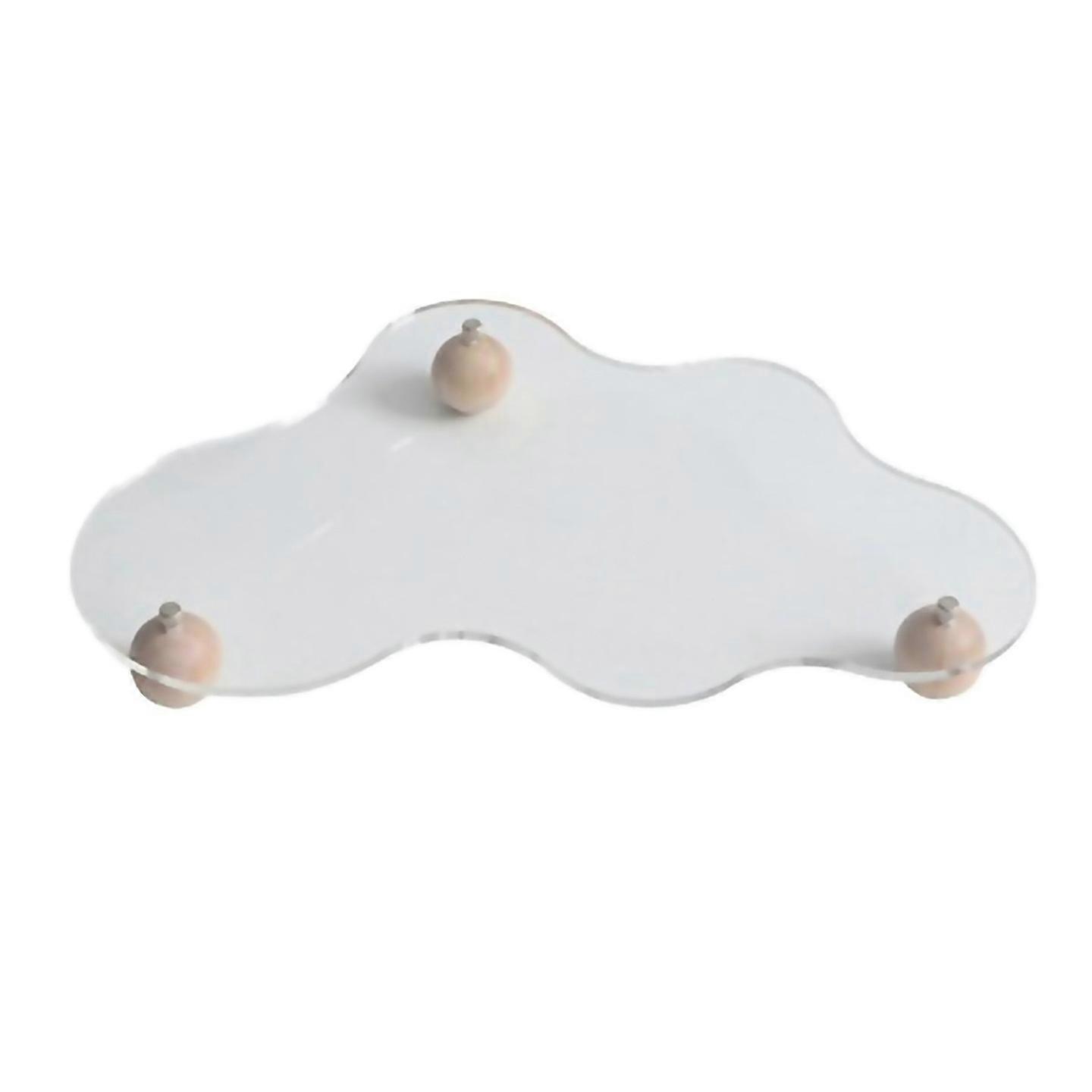 For Irregular Cloud Shape Cosmetic Tray Desktop Organizer Display Stand
