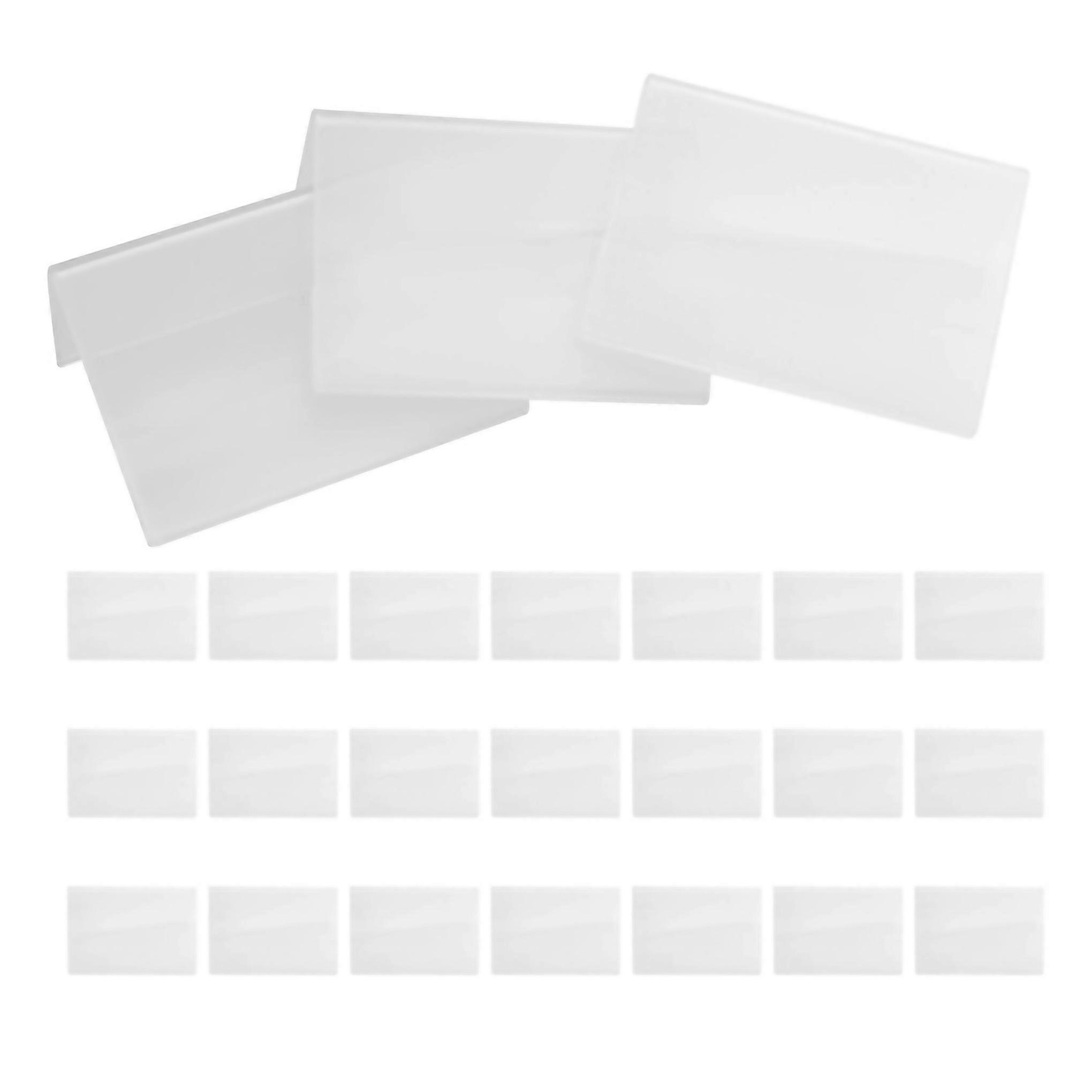 For 30pcs Sign Display Holder Price Name Card Tag Mini Sign Label Counter Top Stand Case