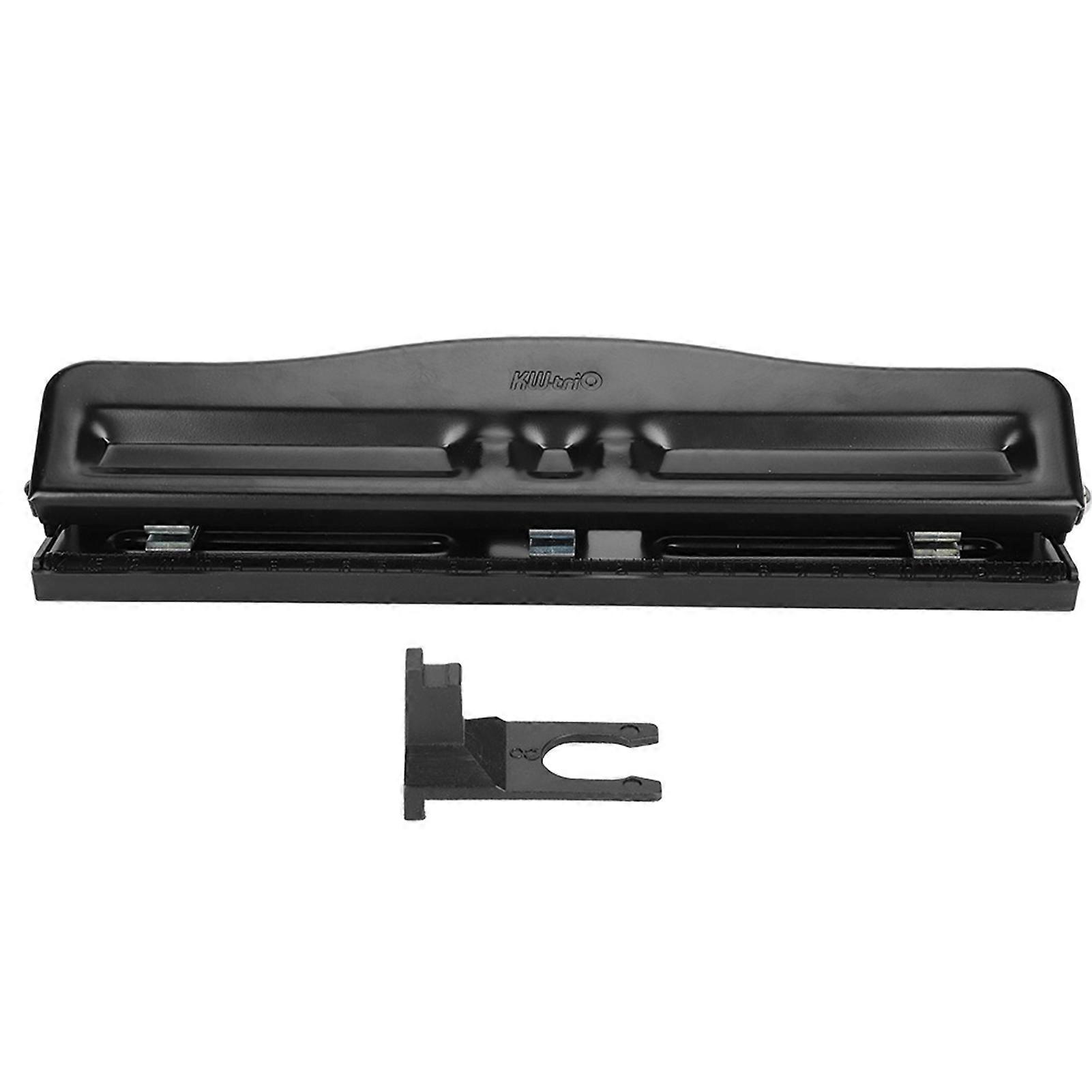 Perforatrice manuelle réglable à 3 trous, accessoire pour la maison et le bureau, noir