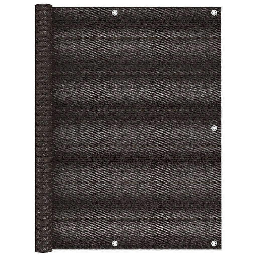 Balcony Screen Brown 120x600 Cm Hdpe