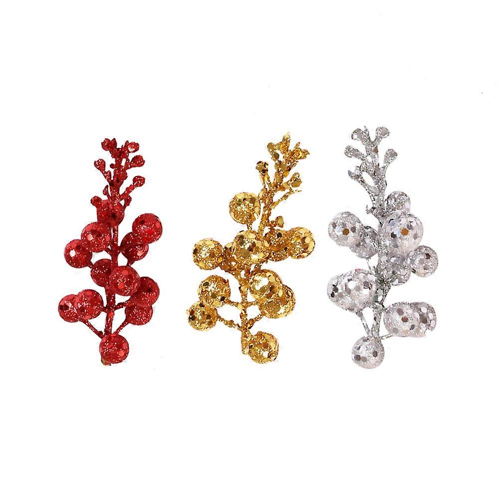 Christmas Decorative Props Artificial Fruit String for Decor 12Pcs