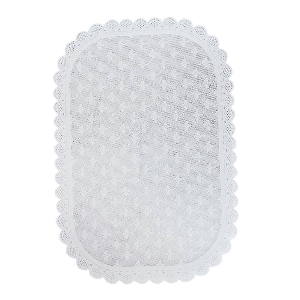 Anti-Slip Table Mat White PP Placemat for Food Serving