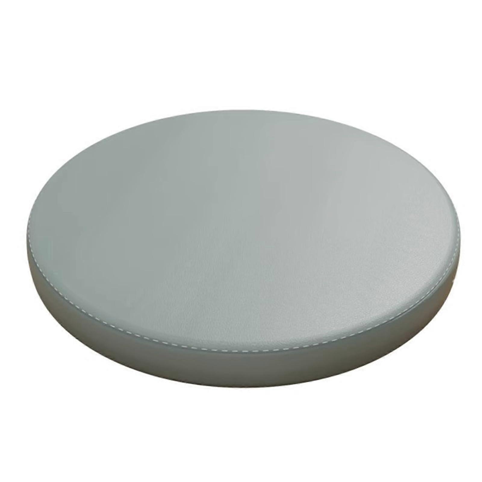 Chair Cushion Round 3045cm Waterproof Leather NonSlip Removable Memory Foam Seat Pad For Garden Kitchen Dining Blue