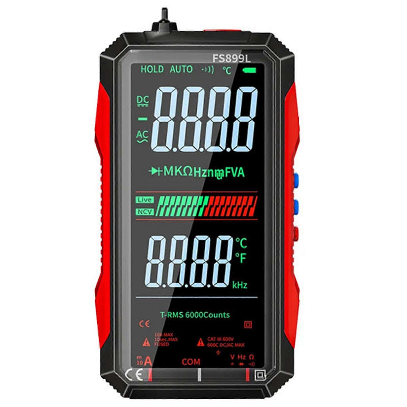 Rechargeable Digital Multimeter with Large HD Screen, Auto-Ranging, High-Precision for Electrical, DIY Projects & Automotive Diagnostics