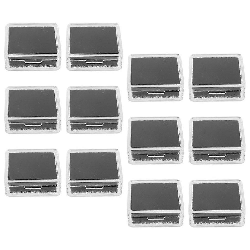 Clear Bare Stone Box for Gemstone Display Acrylic Material 48Pcs Set