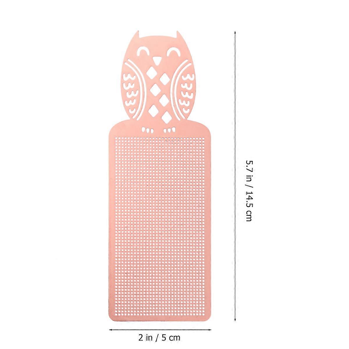 Retro Metal Bookmark Copper Owl Design Book Marking Diy Crafting Accessory Bronze 2Pcs
