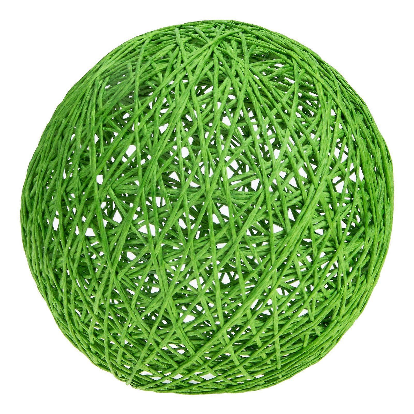 Paper Ball Lamp Table Light Cover 15X15CM Green Round Diffuse Lighting 2Pcs