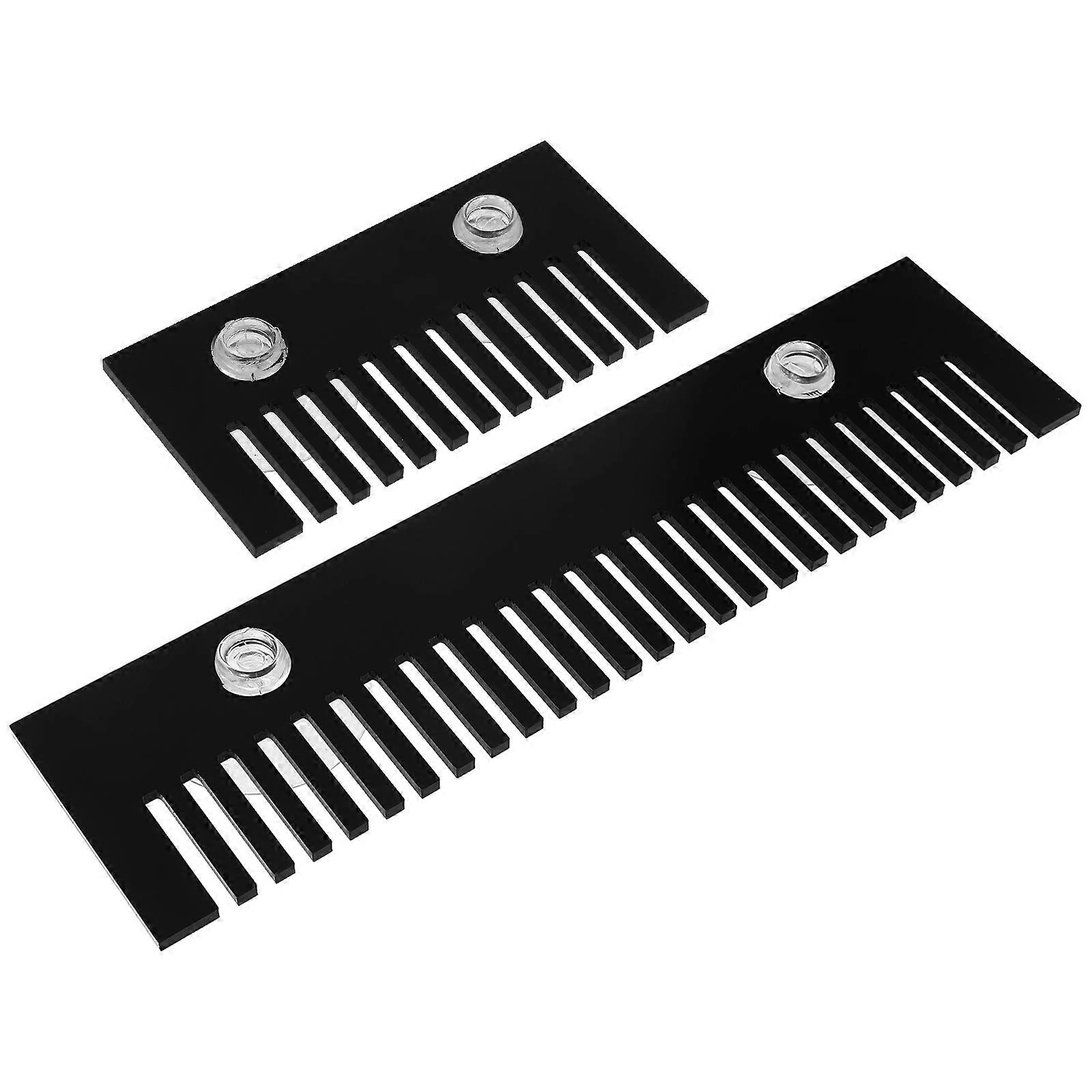 Prevent Overflow For Fish Tank Aquarium Fittings Black Flat Shape Fish Protection 2Set