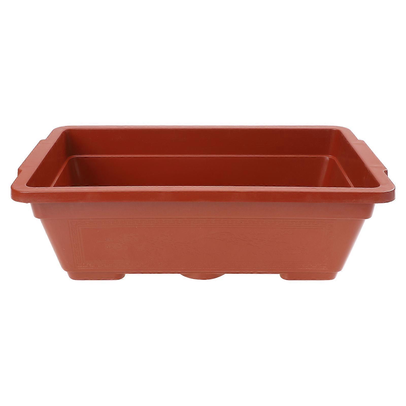 Rectangular Plastic Vegetable Planting Pot Balcony Container for Home Use 5Pcs