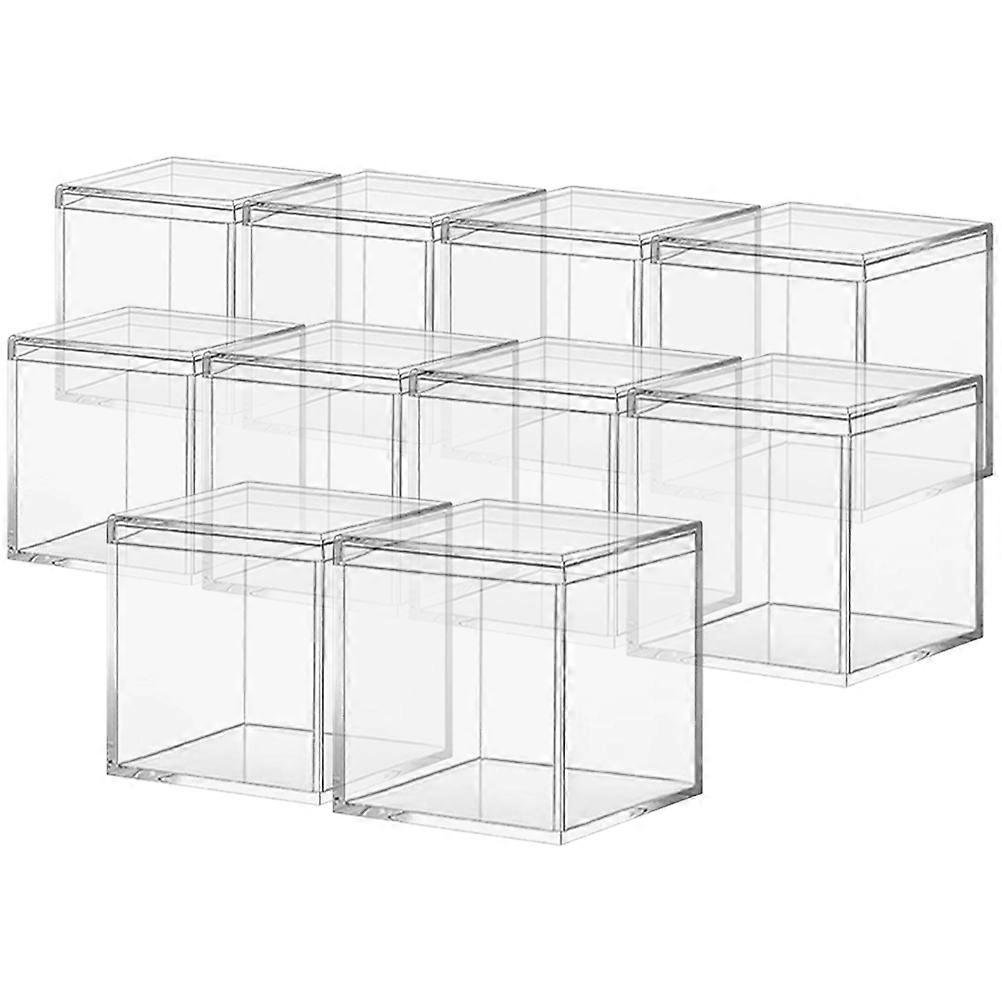 Square Storage Box 20Pcs Transparent Candy Containers Ideal For Party Favors And Gift Storage Designed For Friends And Family