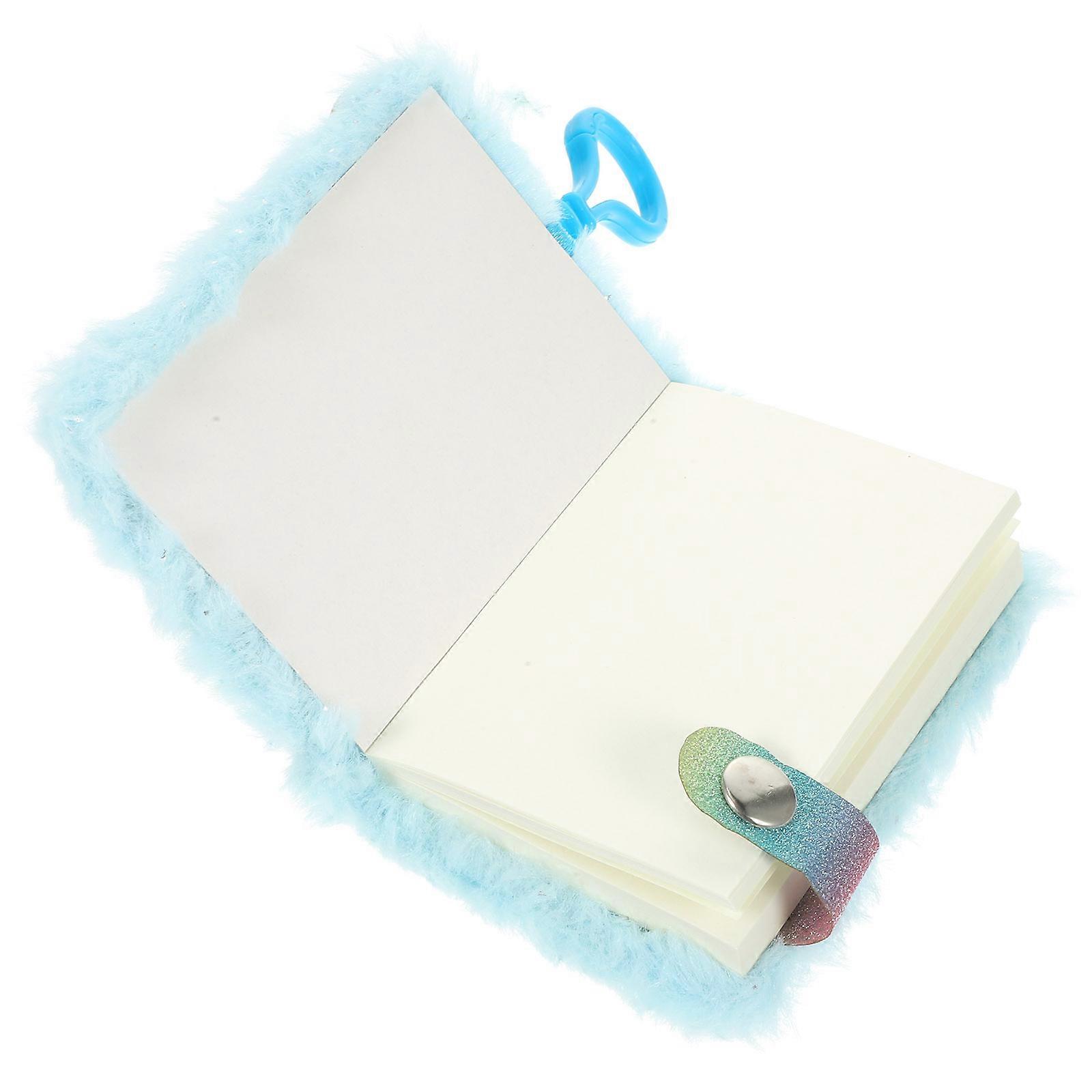 Diary School Hanging Notebook 5Pcs Rectangular Blue Plush For Employees Writing And Planning