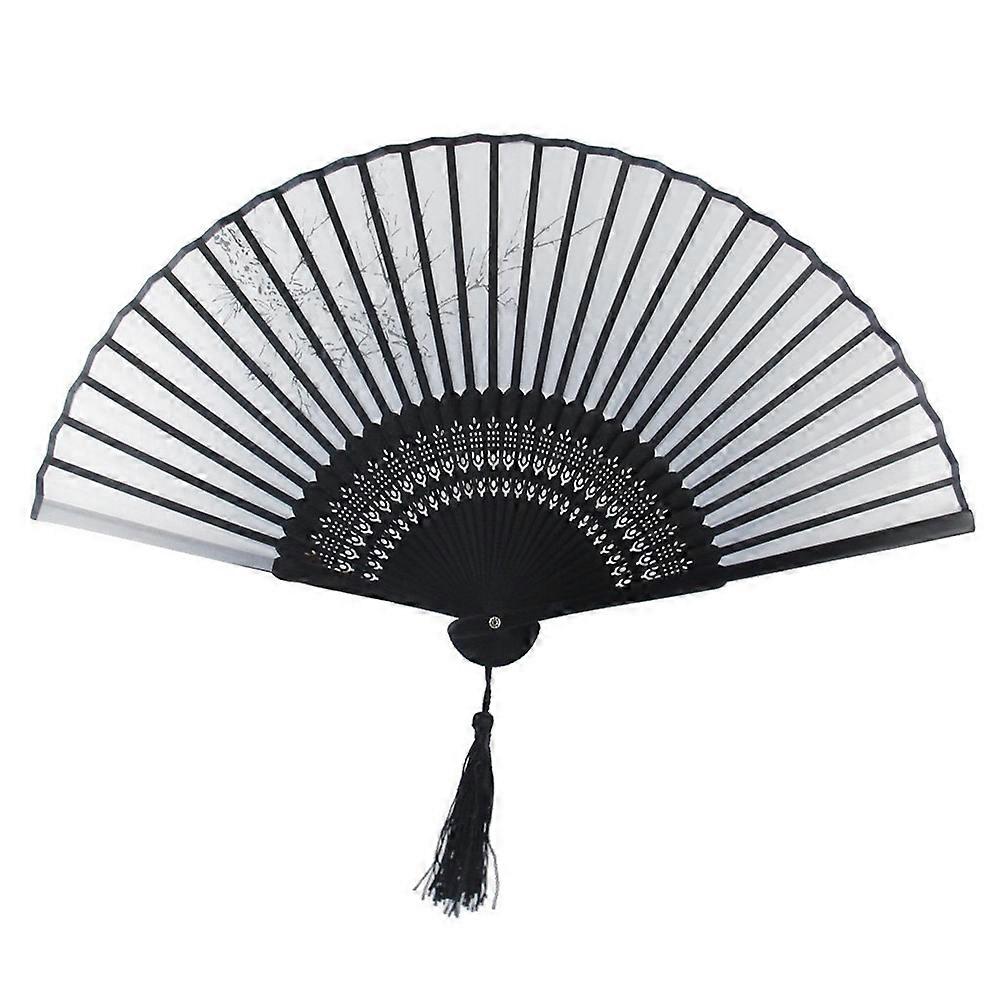Folding Fan Hand Fan for Bring Cool 3Pcs Blossom Flower Pattern