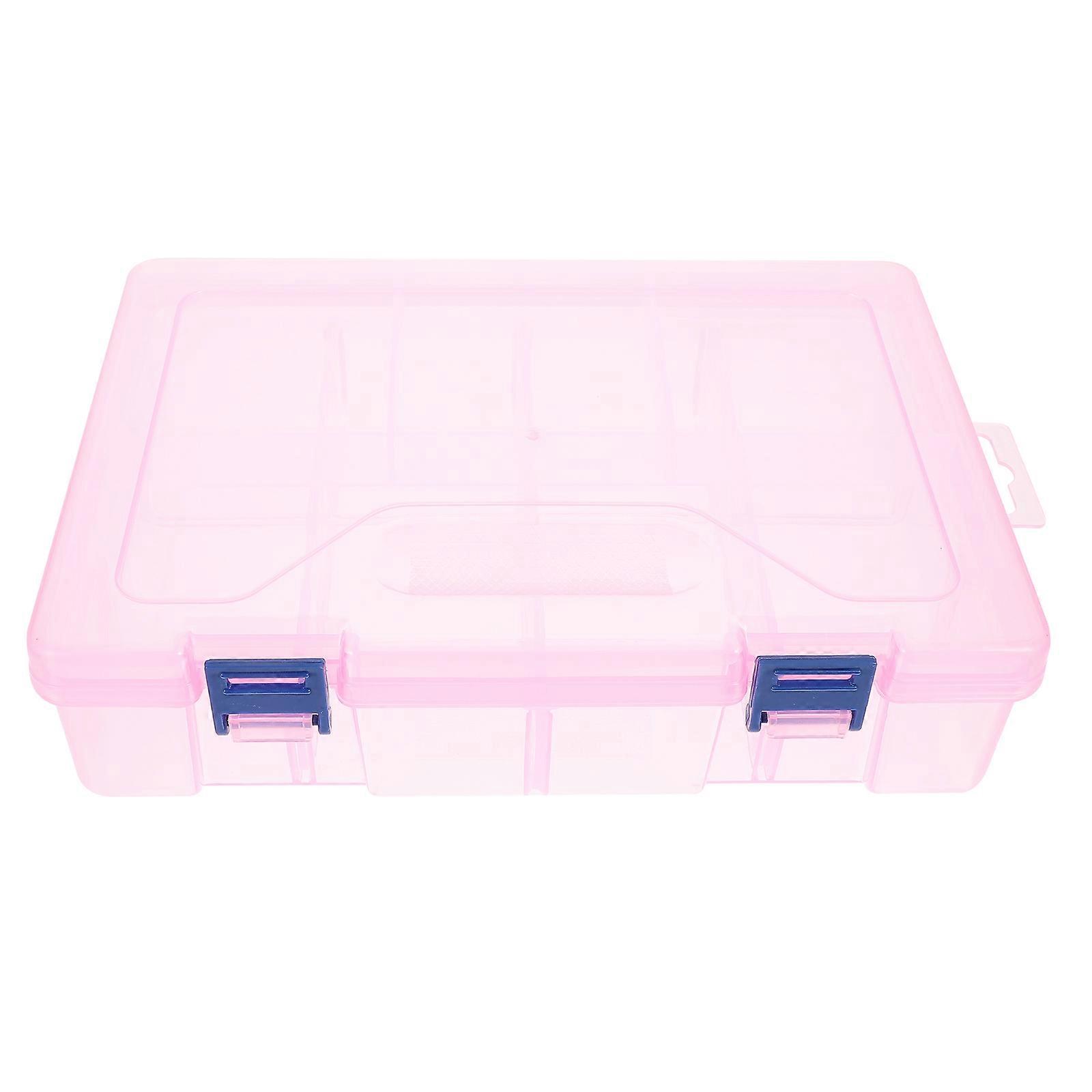 Pink Divider Box for Storage Use 2Pcs Plastic Storage Organizer
