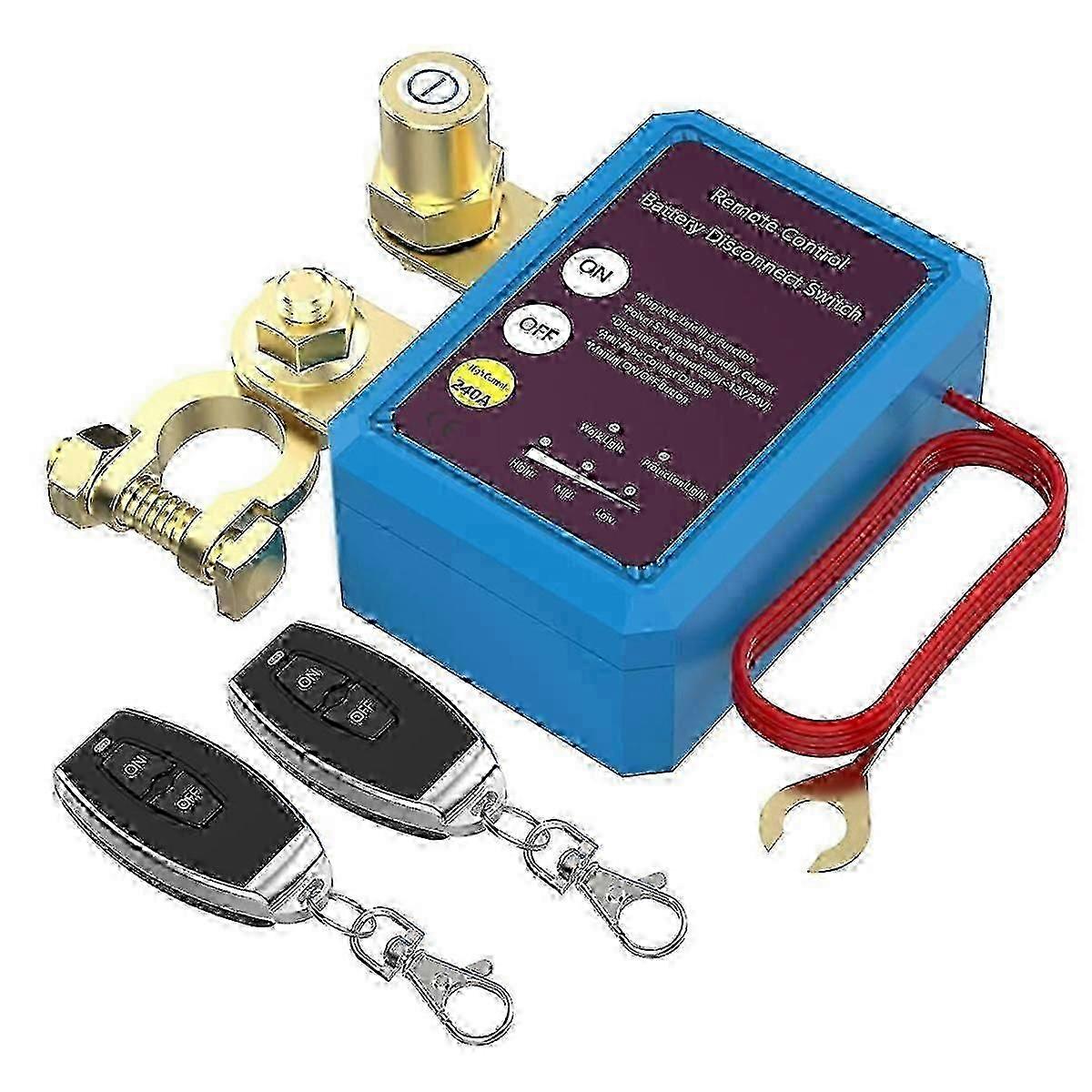 12V 240A Remote Battery Disconnect Switch Anti Marine RV ATV hwy