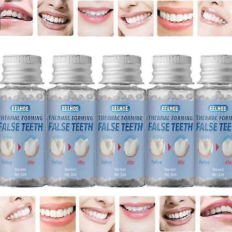 5Συσκευασία Κιτ Επισκευής Ισχυρών Δοντιών - Προσωρινό Οδοντικό Τσιμέντο για Φροντίδα Κοιλότητας στο Σπίτι