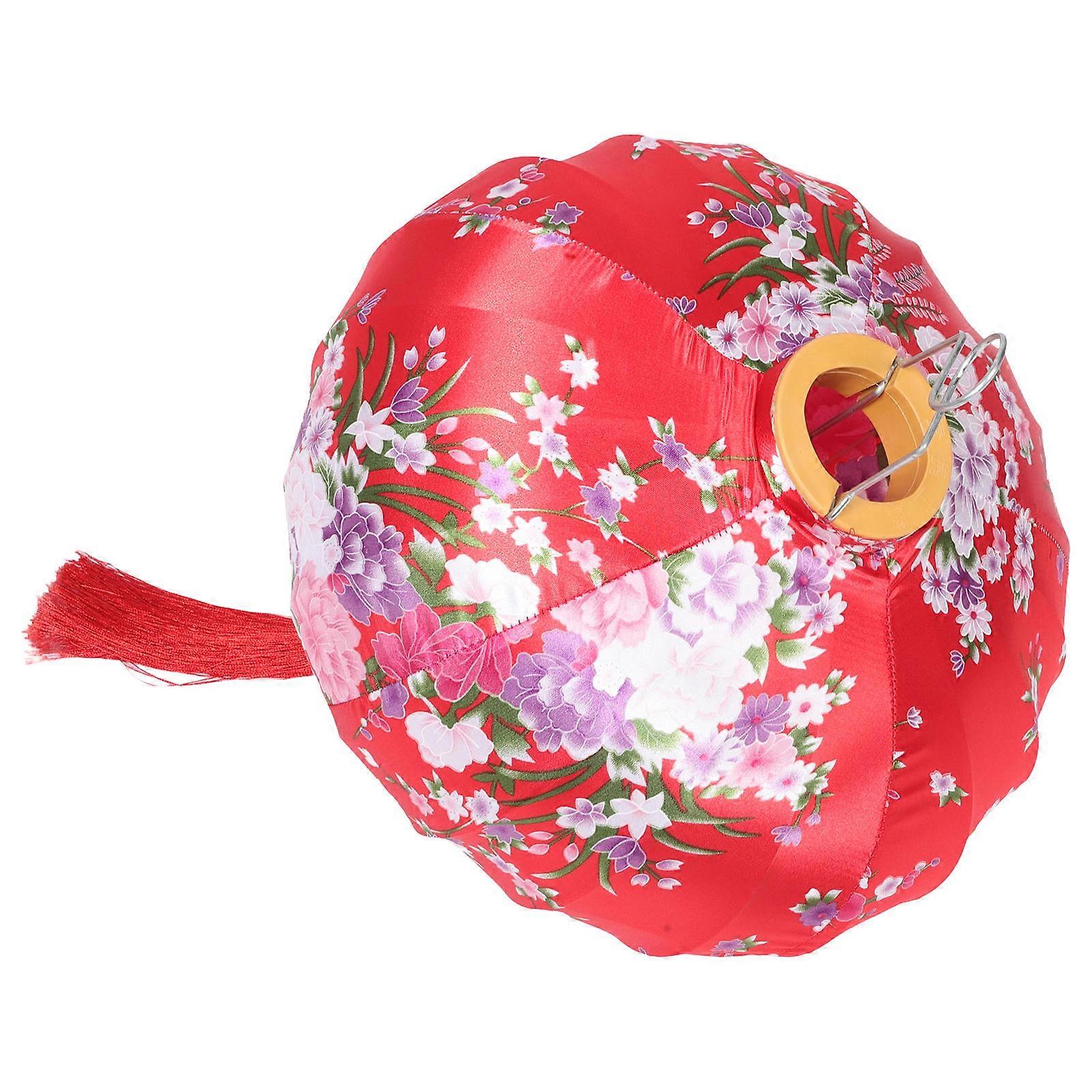 Ancient Style Outdoor Lanterns For Decorative Outdoor Spaces And Festive Celebrations In Red With Ambient Lighting 2Pcs