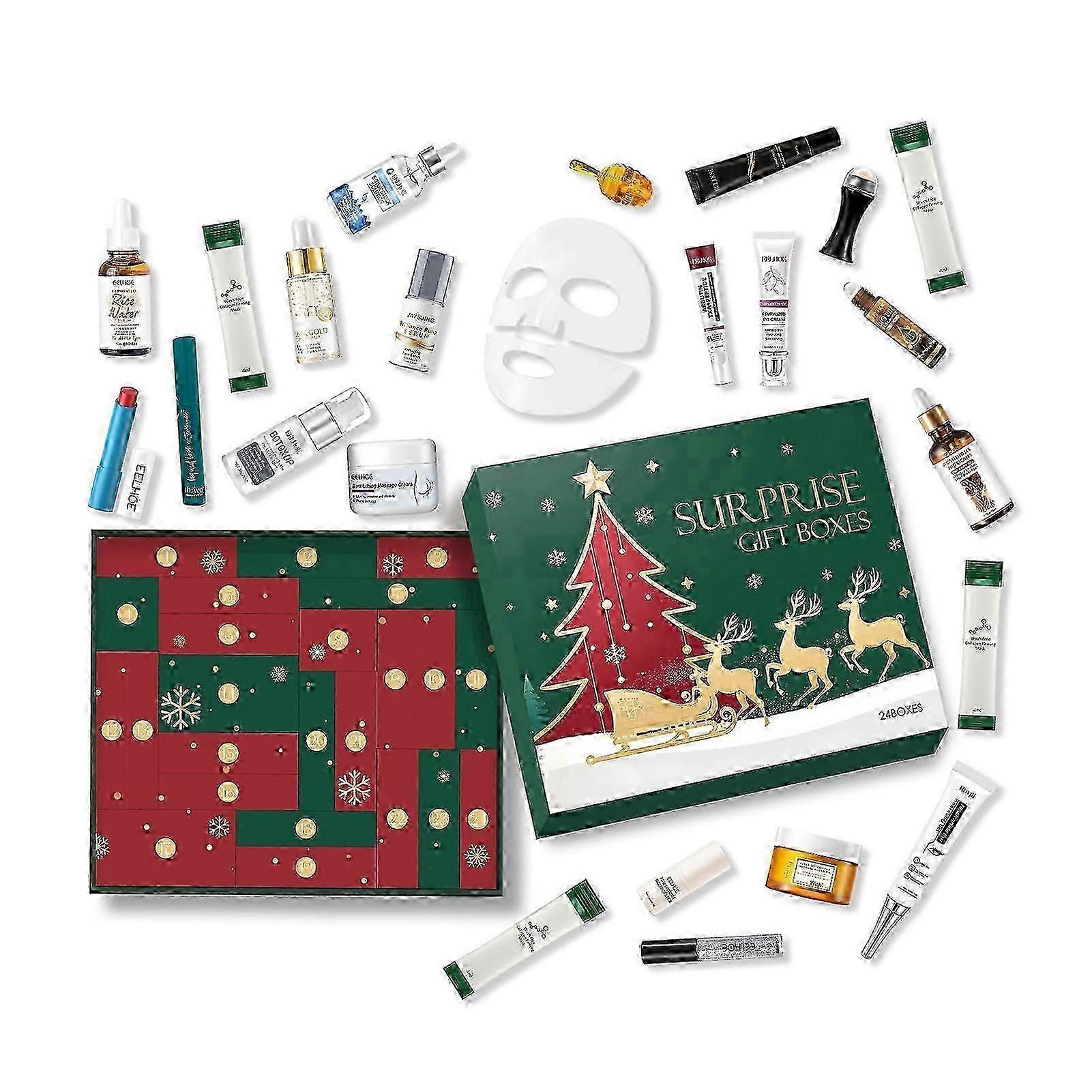 Premium Daily Skincare Advents Calendar για τα Χριστούγεννα Αντίστροφη μέτρηση για τα Χριστούγεννα με premium λιχουδιές καθημερινά. για την αντίστροφη μέτρηση για τα Χριστούγεννα