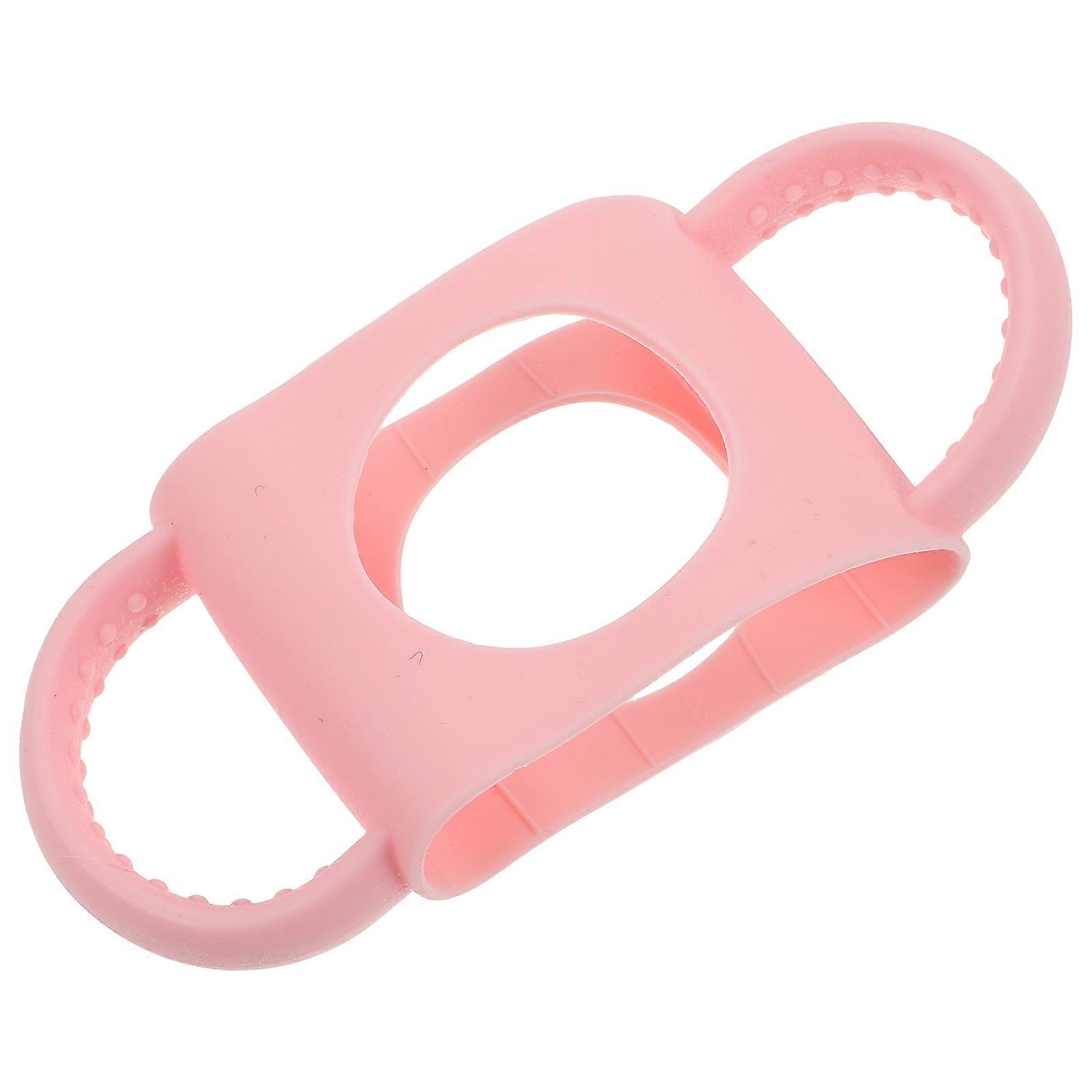 Durable Pink Silicone Baby Bottle Handle for Safe Grip 2Pcs Pack
