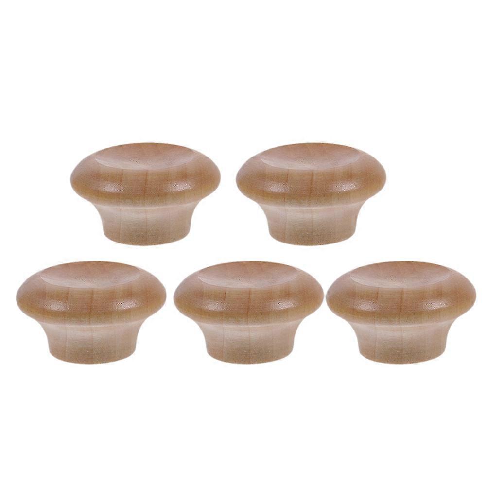 Replaceable Lid Knob Wood Pan Lid Knobs for Pot Use 5Pcs Kitchen Set