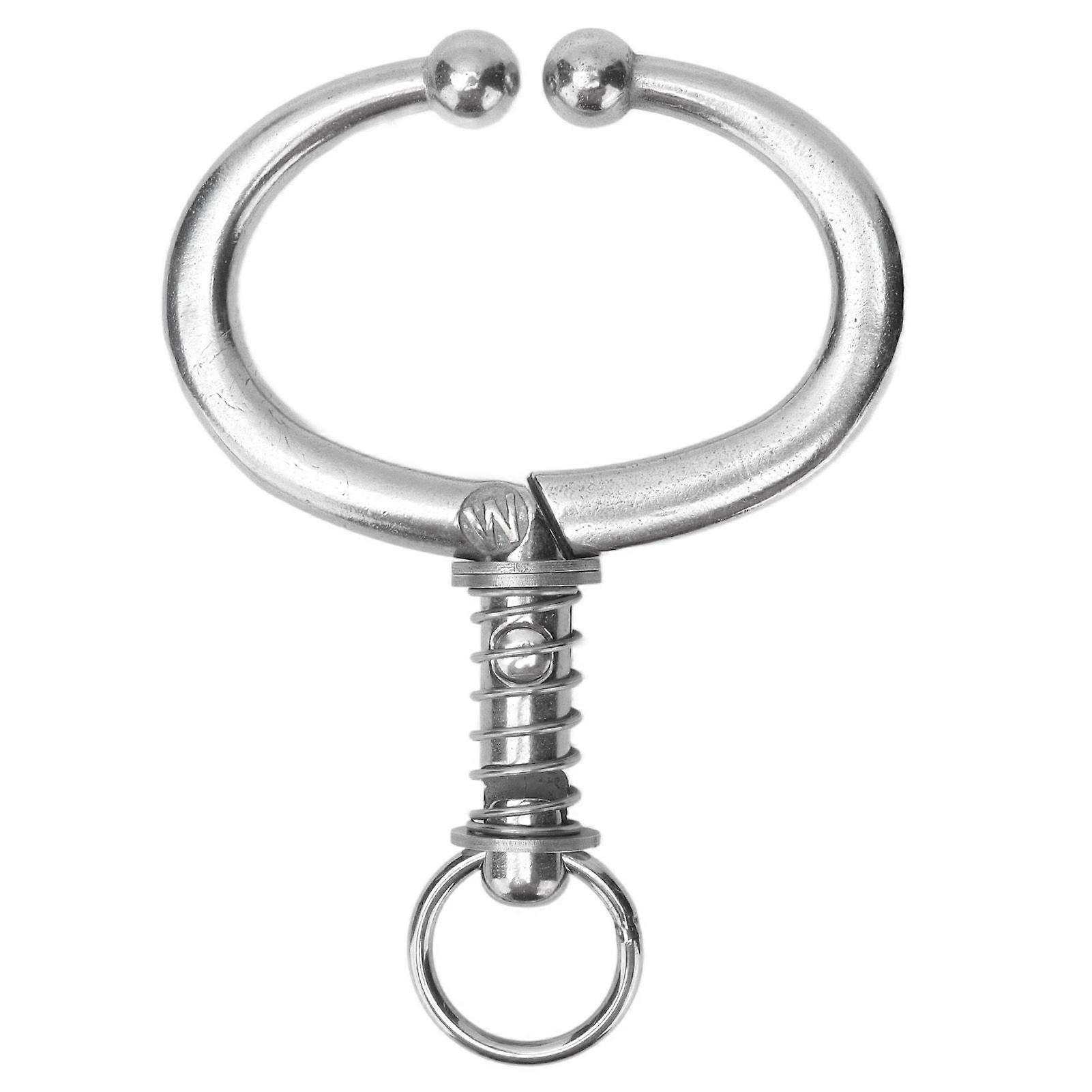 Cattle Nose Ring Stainless Steel Cattle Nose Clamp Bull Cow W Spring Nose Ring for FarmL