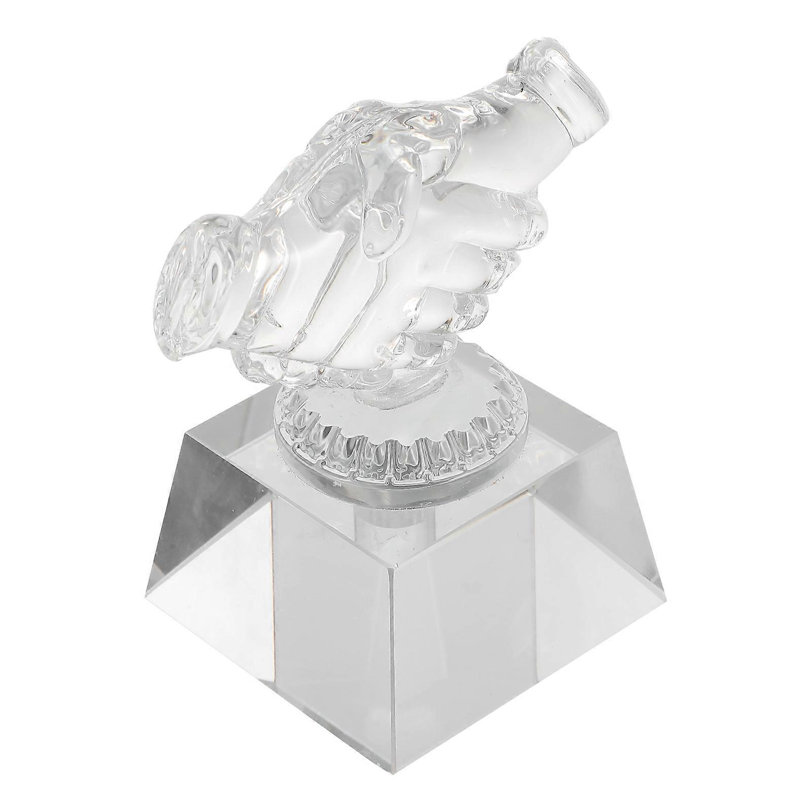Decorative Prize Trophy Transparent Crystal Trophy for Decoration 3Pcs