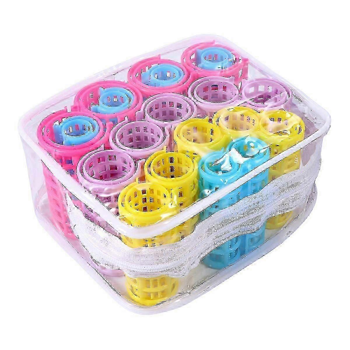 20 Pcs Hair Curlers - Easy-to-Use Plastic Rollers for Beautiful Waves & Curls -