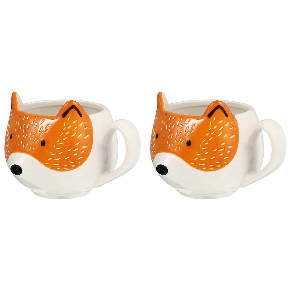 Ceramic Coffee Cup Cartoon Shaped Cup Animal Pattern Home Kitchen