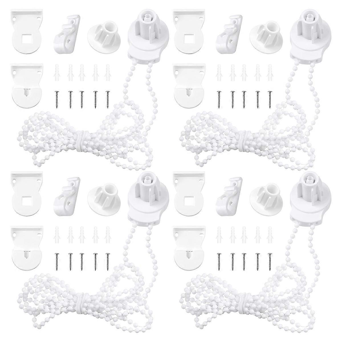 Roller Blind Fittings Kit, Roller Blinds Brackets with Beaded Chain