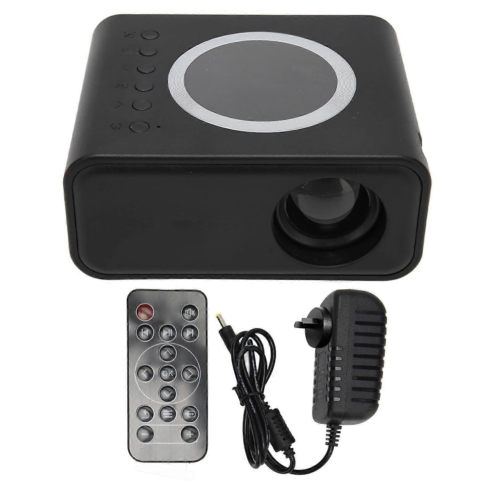 Mini Portable Projector Full High Definition 1080P LED Projector Home Theater Movie Projector for IOS for Android Laptop Black AU Plug