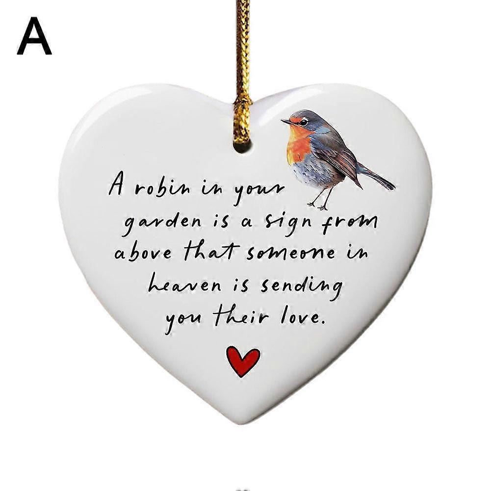 Memorial Mockingbird Keepsake Ornament for Christmas Tree 2.55 Inch Acrylic Pendant with Golden String