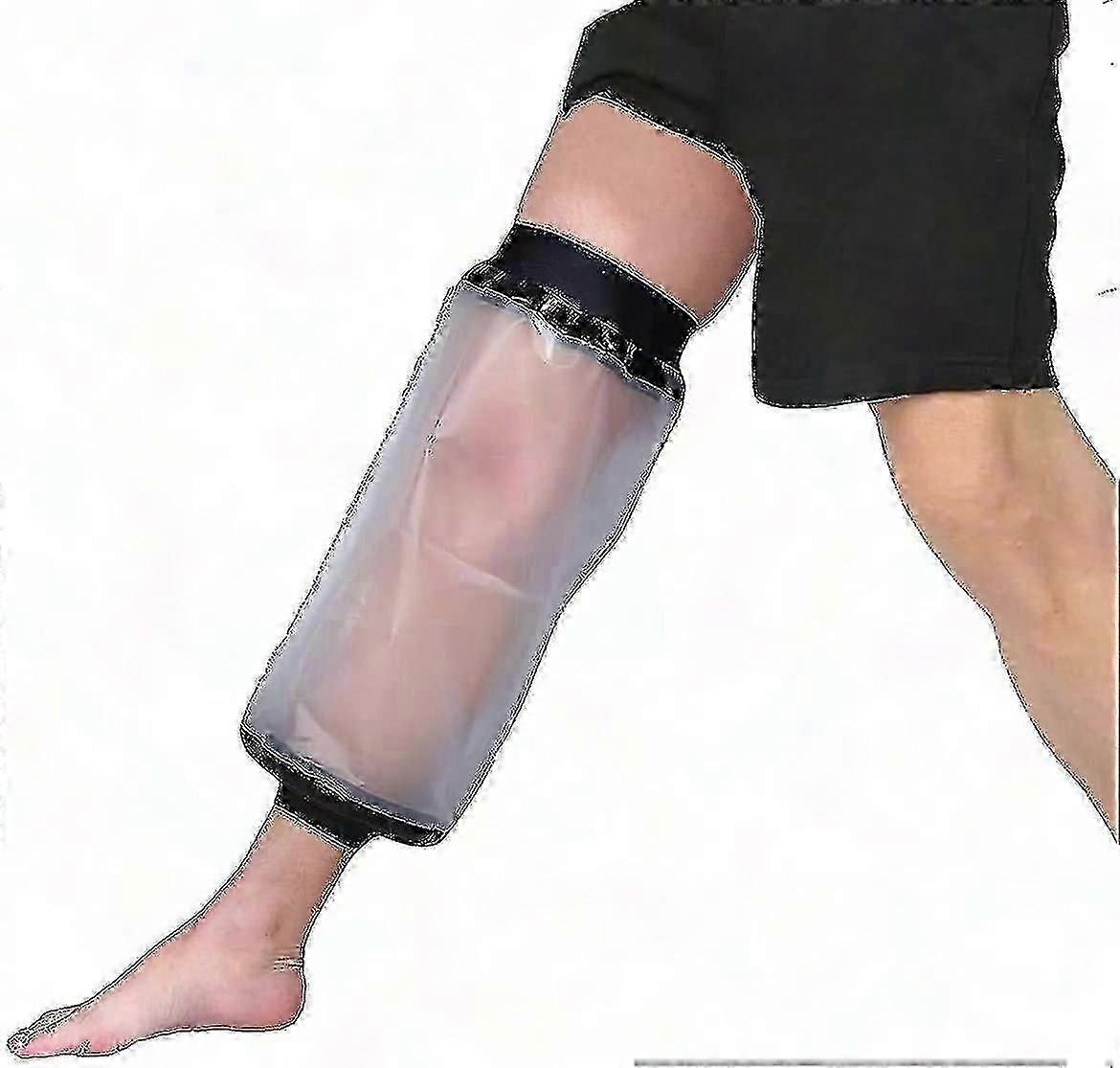 غطاء مصبوب للركبة مقاوم للماء للاستحمام ، مانع لتسرب الماء يحمي الجبيرة والضمادات والجروح من الماء