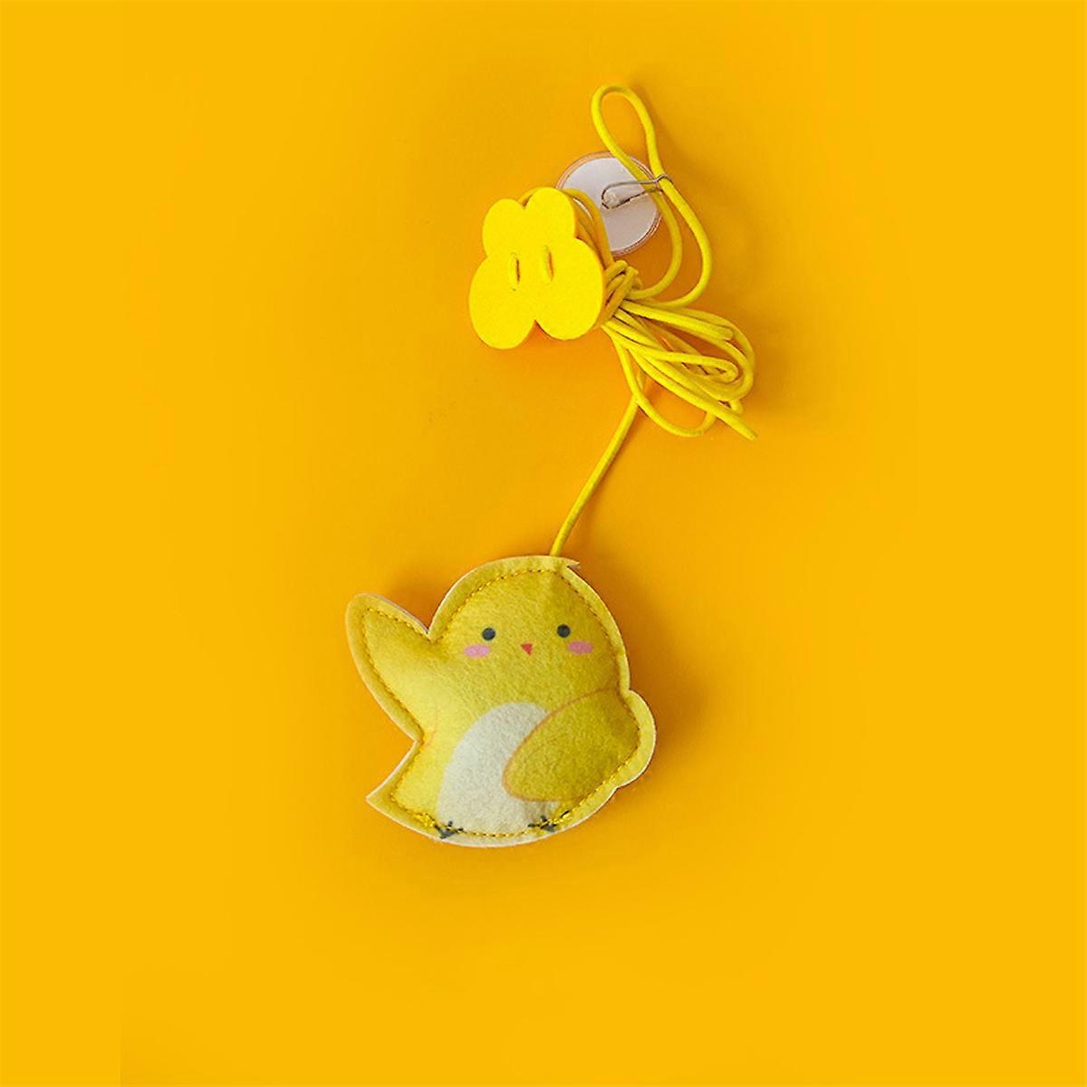 1/3Pcs Retractable Hanging Swing Cat Toys Cat Teaser Door Hanging Felt Mice/Chick/Kitten with Catnip Cat Self-Entertainment Toys